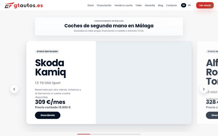 Screenshot of gtautos.es