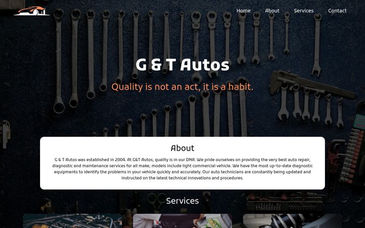 Screenshot of gtautos.ie