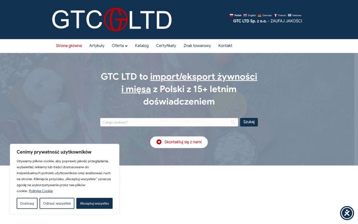 Screenshot of gtc-ltd.eu