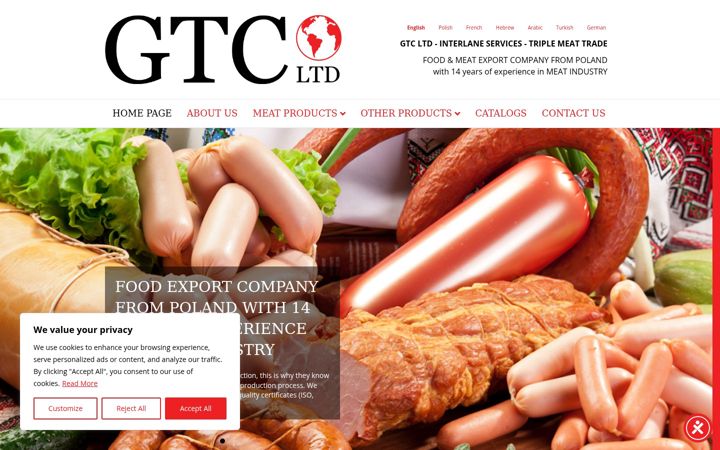 Screenshot of gtcltd.eu