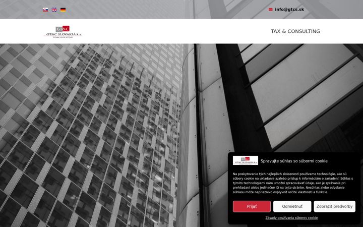 Screenshot of gtcs.sk