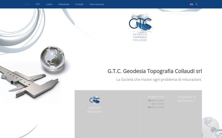 Screenshot von gtcsrl.com