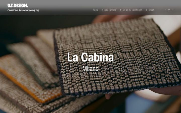 Screenshot of gtdesignmilano.it