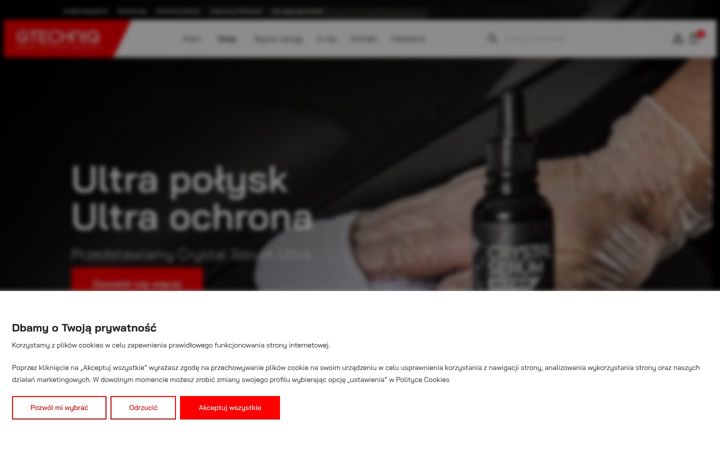 Screenshot of gtechniq.pl