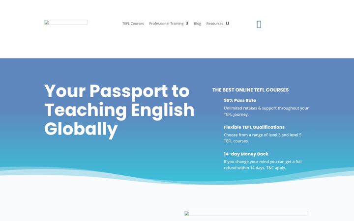 Screenshot of gtefl.com