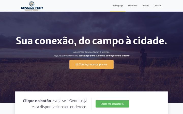 Screenshot of gtgenniustech.com.br