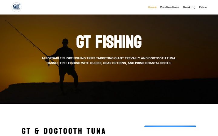 Screenshot of gtgetaway.com