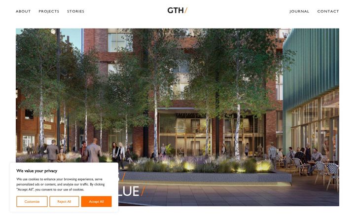 Screenshot of gth-architects.com