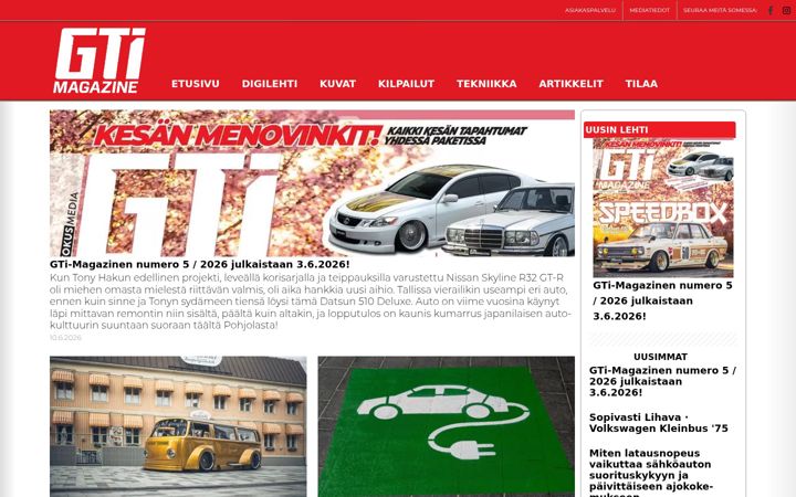 Screenshot of gti.fi