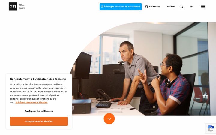 Screenshot of gticanada.com