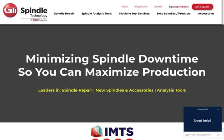 Screenshot of gtispindle.com