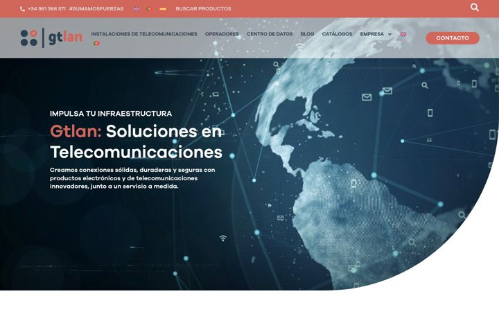 Screenshot of gtlan.com