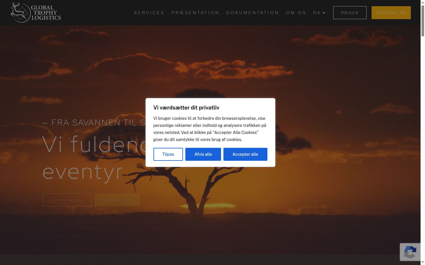 Capture d'écran de la bannière de consentement affichée avant toute interaction