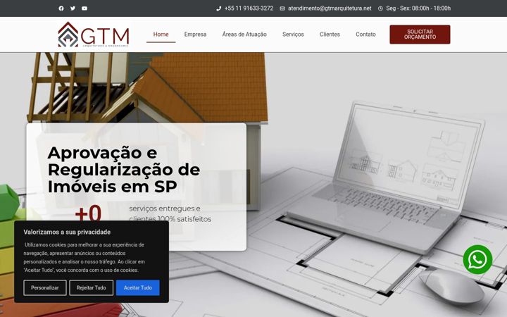Screenshot of gtm.net.br