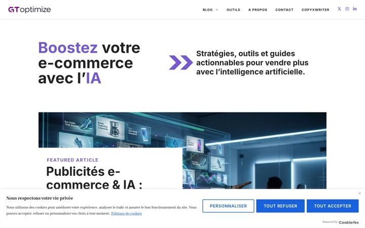 Screenshot of gtoptimize.com
