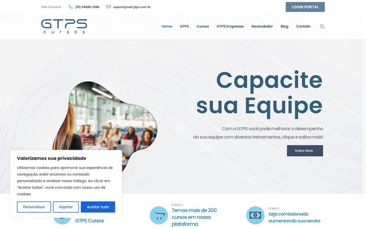 Screenshot of gtps.com.br