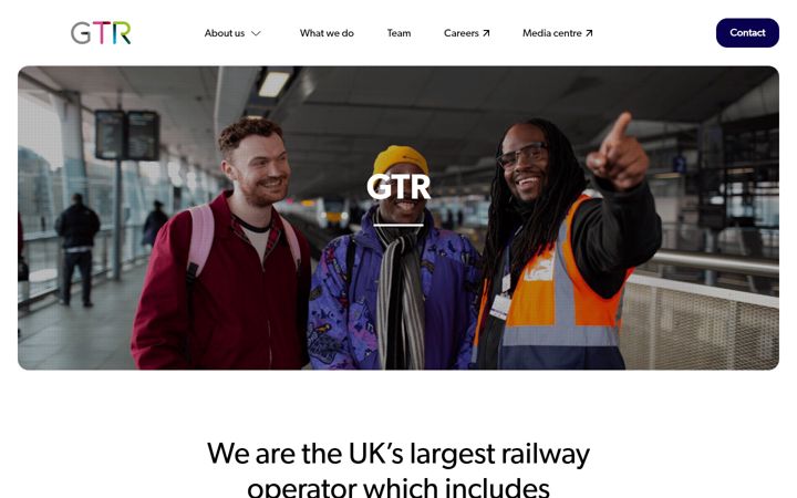 Screenshot of gtrailway.com