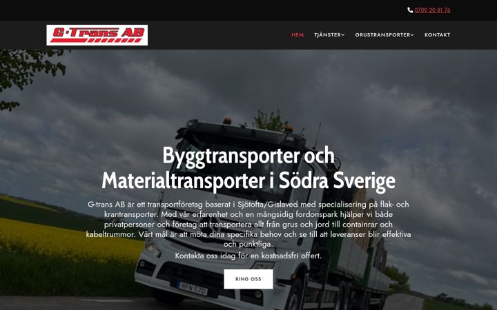 Screenshot of gtrans.se