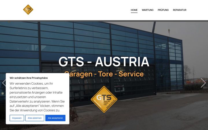 Screenshot of gts-austria.com