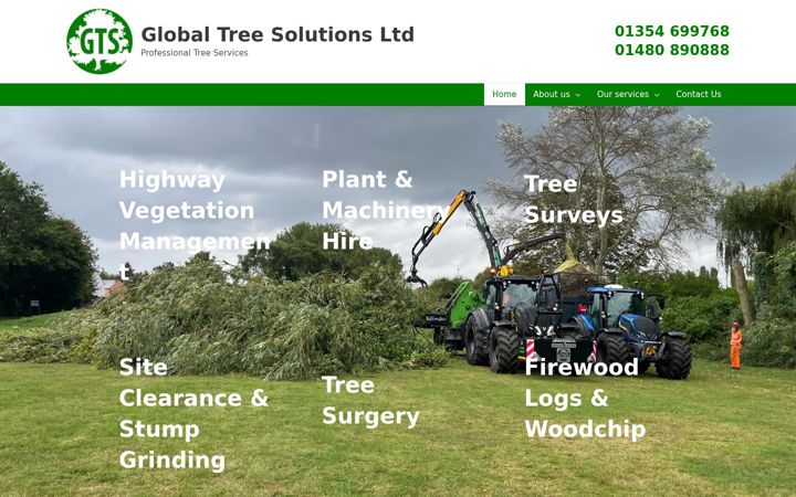 Screenshot of gts-trees.com