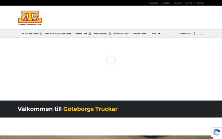Screenshot of gts-truck.se