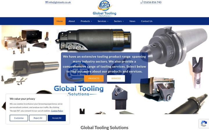 Screenshot of gtstools.co.uk