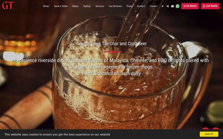 Screenshot of gttzechar.com