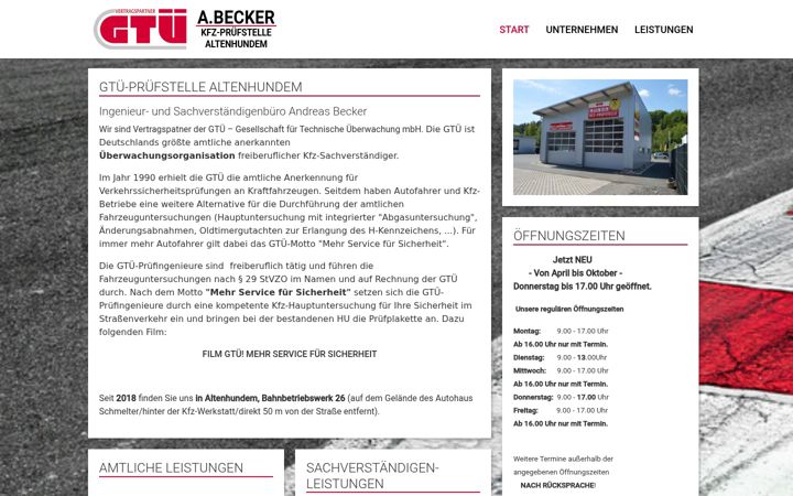 Screenshot of gtue-altenhundem.de