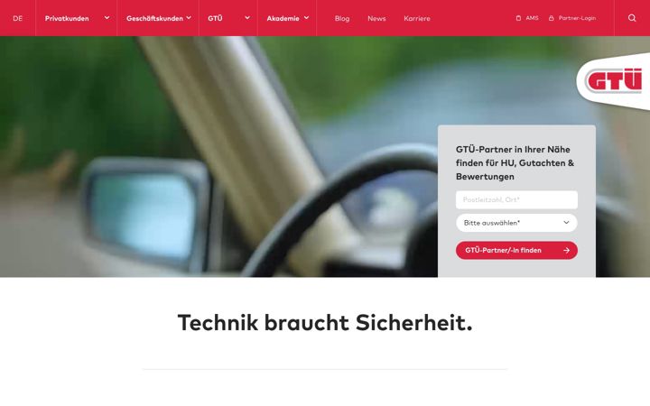 Screenshot of gtue.de