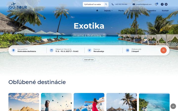 Screenshot of gu-tour.sk