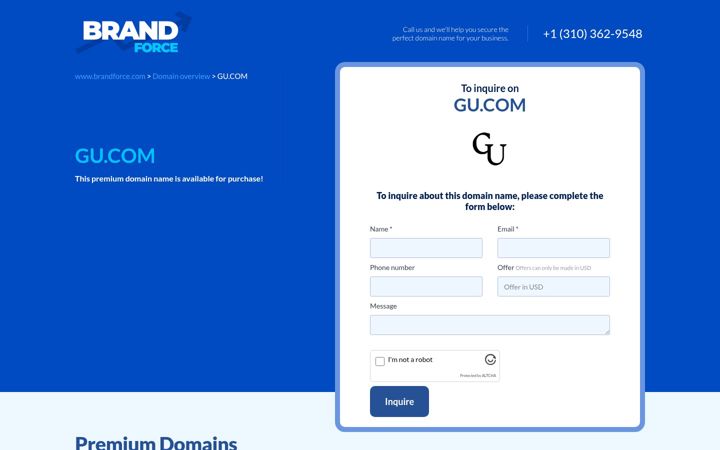 Screenshot von gu.com
