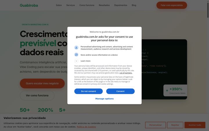 Screenshot of guabiroba.com.br