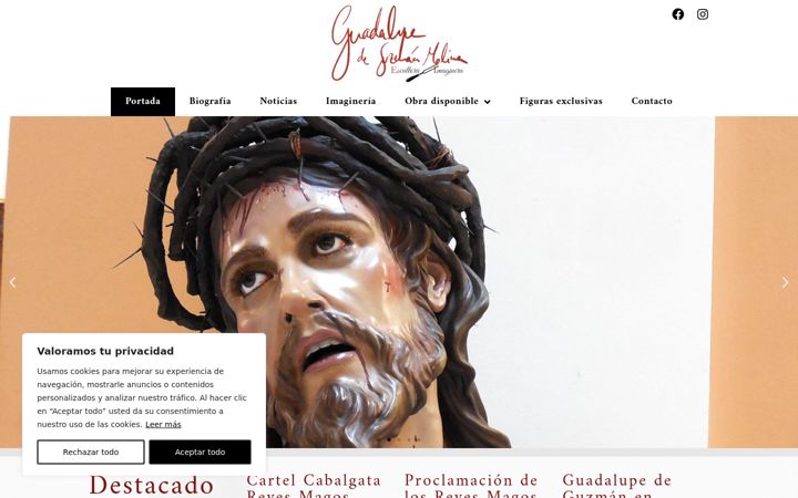 Screenshot of guadalupedeguzmanmolina.com