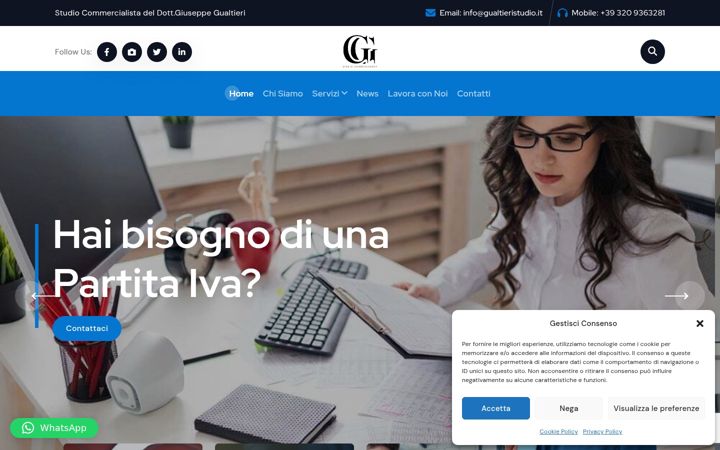 Screenshot of gualtieristudio.it