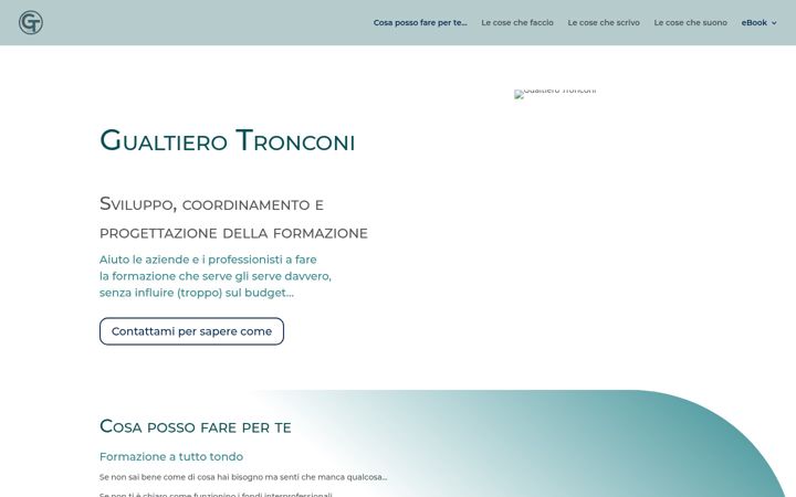 Screenshot of gualtierotronconi.com