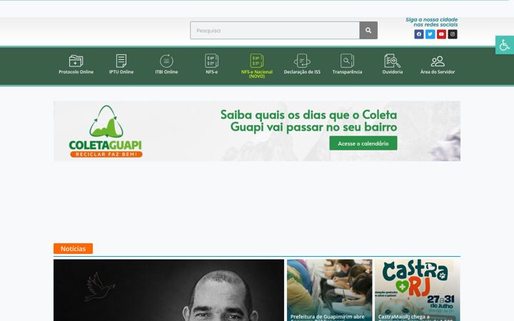 Screenshot of guapimirim.rj.gov.br