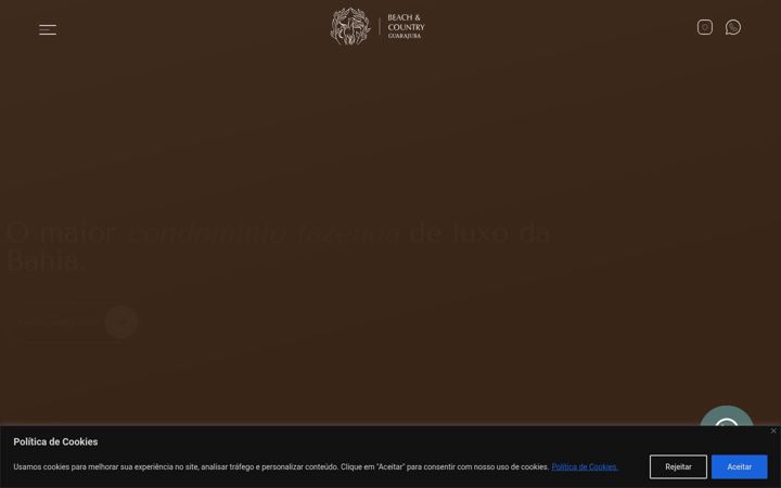 Screenshot of guarajubabeachcountry.com.br