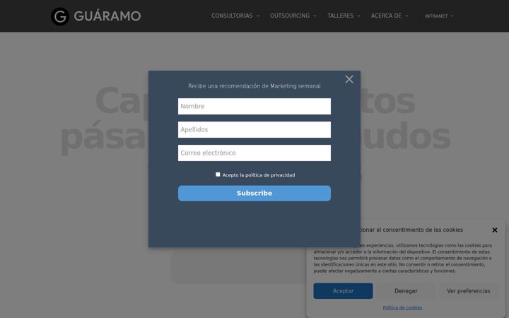 Screenshot of guaramo.com