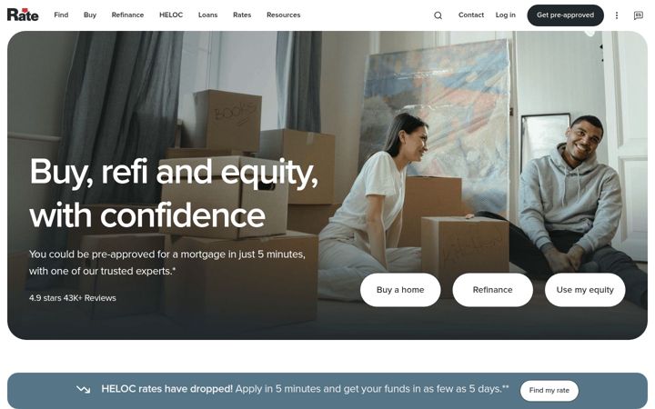 Skjámynd af guaranteedrate.com