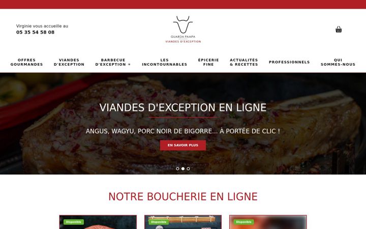 Screenshot of guardapampa.fr