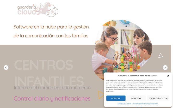 Screenshot of guarderiacloud.com