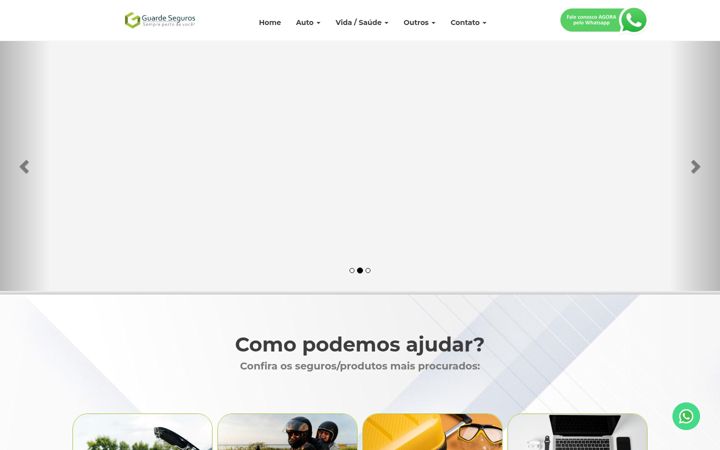 Screenshot of guardeseguros.com.br