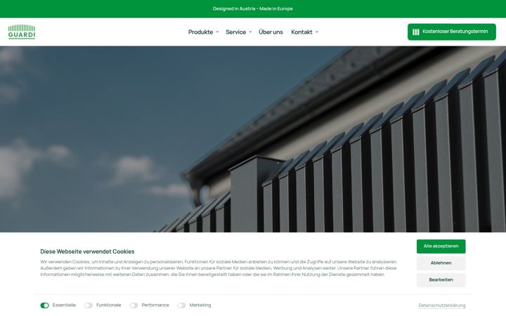 Screenshot of guardi.ch