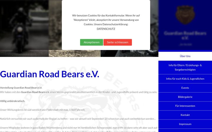 Screenshot of guardian-road-bears.com