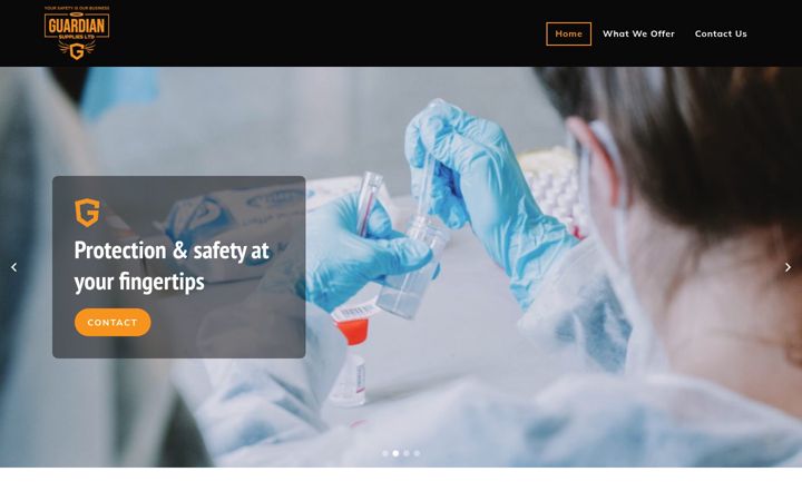 Screenshot of guardian-supplies.co.uk