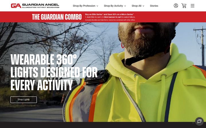Screenshot of guardianangeldevices.com