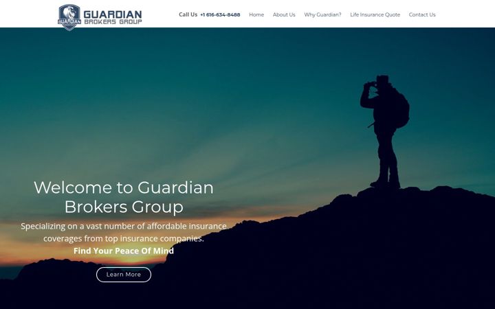 Screenshot of guardianbrokersgroup.com