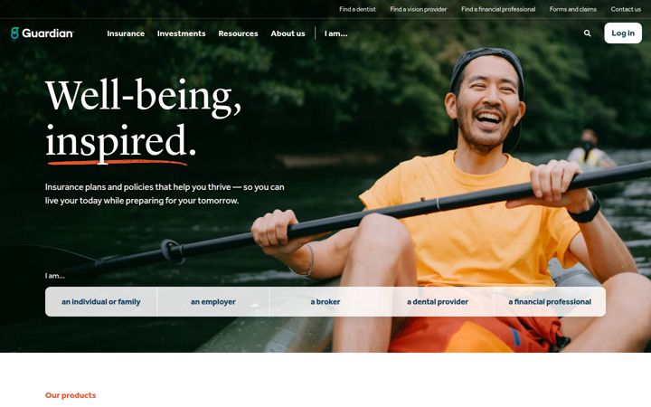 Screenshot of guardianlife.com