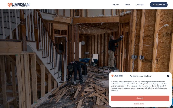 Screenshot of guardianrestoration.com