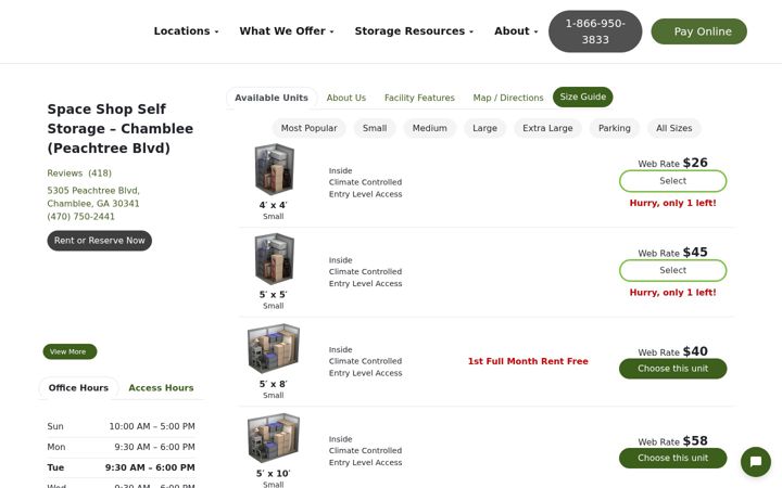 Screenshot of guardianselfstorageinc.com